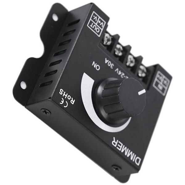 LED blød og hård lysbjælke lysdæmper lysstyrke justering knap switch 12V/24V30A