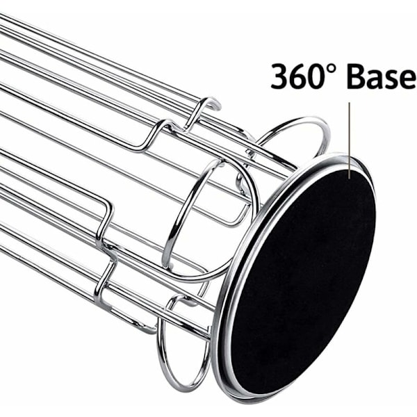 Dolce Gusto Kaffeekapselholder, Roterende Dispenser Kapselholder for 24 Kapsler, Dolce Gusto Oppbevaringsstativer, 360 Graders Roterende Kapselrekke