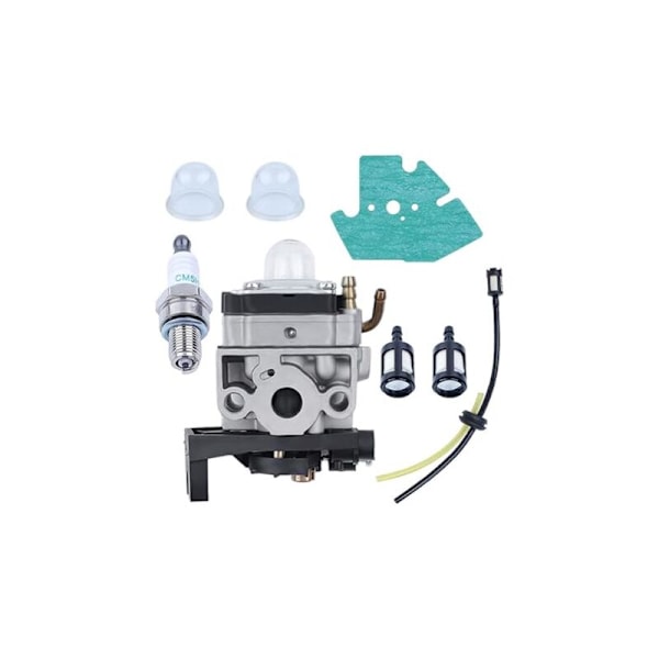 Forgasser for Honda GX25 GX35 Motor GX 25 35 HHT35 HHT35S FG110 med forgasserspakning + tennplugg + drivstoffslangersett + primerpære
