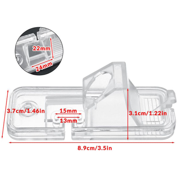 Auton peruutuskameran pidike, varmuuskopiokameran kotelon pidike Azera Creta Ix25 Grand SantaFe Grandeur -lle
