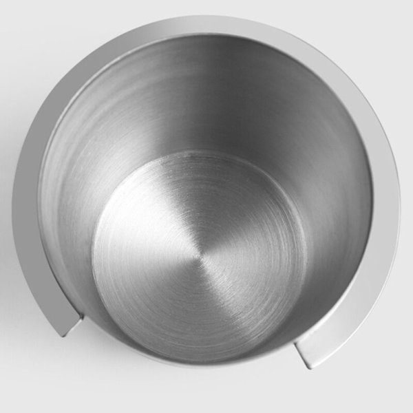 58MM Kaffe Doseringsfångare Kopp Pulver Dispenser Maskindel Slitstark Dispenser Kaffetillbehör, Silver