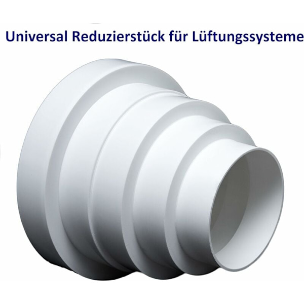 Universal rund reduser for ventilasjonssystem med diameter 80-150 mm - RDRC kanal