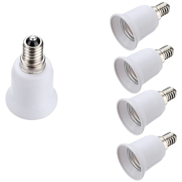 4 st Sockeladapter E14 till E27 Lampa Adapter Konverter