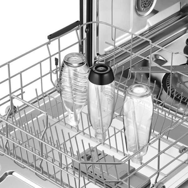 Diskmaskinsflaskhållare Diskmaskinsinsats för SodaStream Crystal och Duo med förlängd silikonlock, 26,7 cm 5 stycken