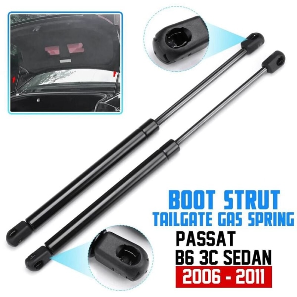 2 st bakluckespelare gasfjäder lyftstöd 3C5827550C för Passat B6 3C Sedan 2006-2011 3C5827550C