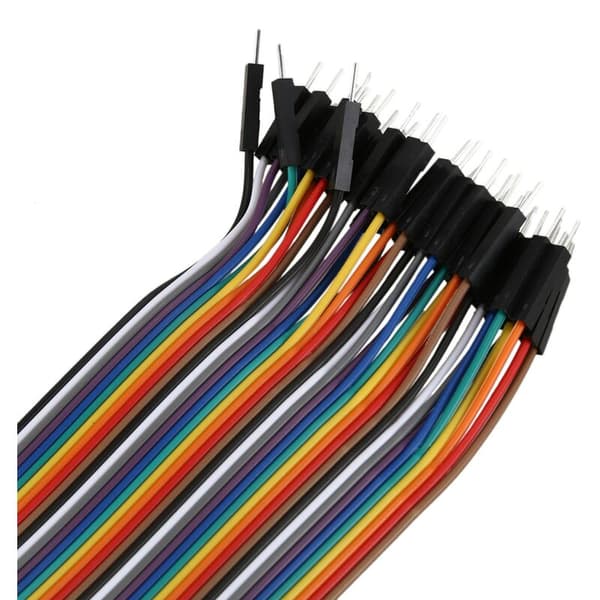40 stk 20 cm 2,54 mm han-til-kabel-forbindelse til breadboard