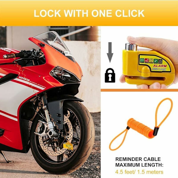 Motorcykel larm lås