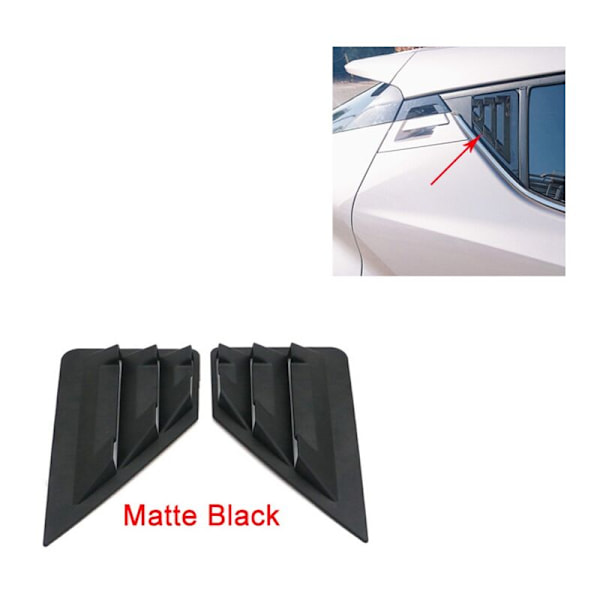 For Toyota C-Hr Chr Bakre Vindu Tre-hjørners Blinds Deksel Trim Bil Styling Abs Chr Matt Svart 2016-2019