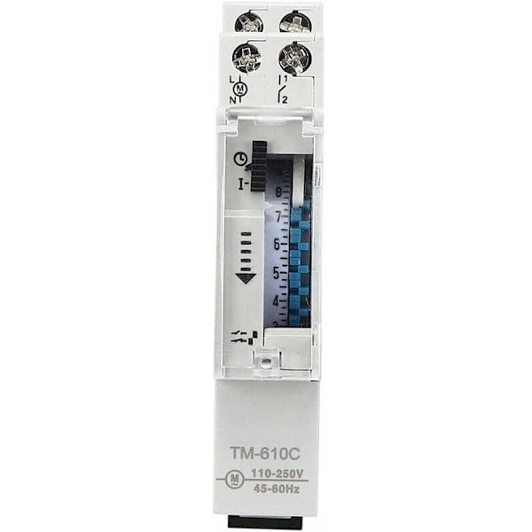 Rail Time Switch Intelligent DIN Rail Timing Control Switch TM610C 220V Timer Relay til gadebelysning