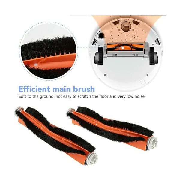 XNJTG Reservedele til Xiaomi Stone Sweeper Tilbehør Sidebørste til Xiaomi mi Robot Mijia Robot Sweeper S5Max/S6Pure/E5Tilbehør（hovedbørste [1]）