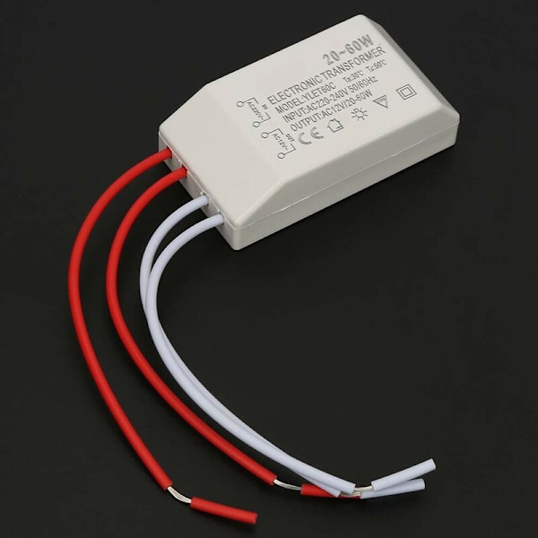 Elektronisk Transformer 220V til AC 12V Elektronisk Transformer Spændingskonverter 20-60W Intelligent Strømstyring G4 Lampekopper Elektronisk Transformer