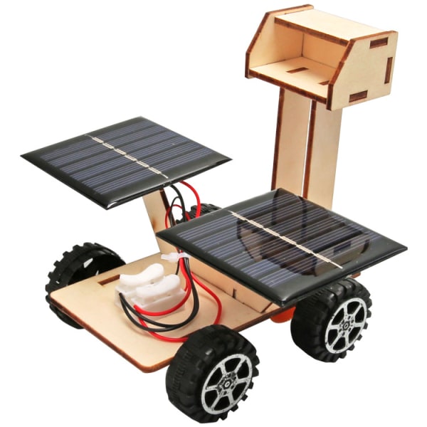 Lasten tekniikka itsetehty käsintehty pieni kuun tutkimusajoneuvo aurinkolelu ajoneuvo fyysinen malli tieteellinen kokeilu lelumalli