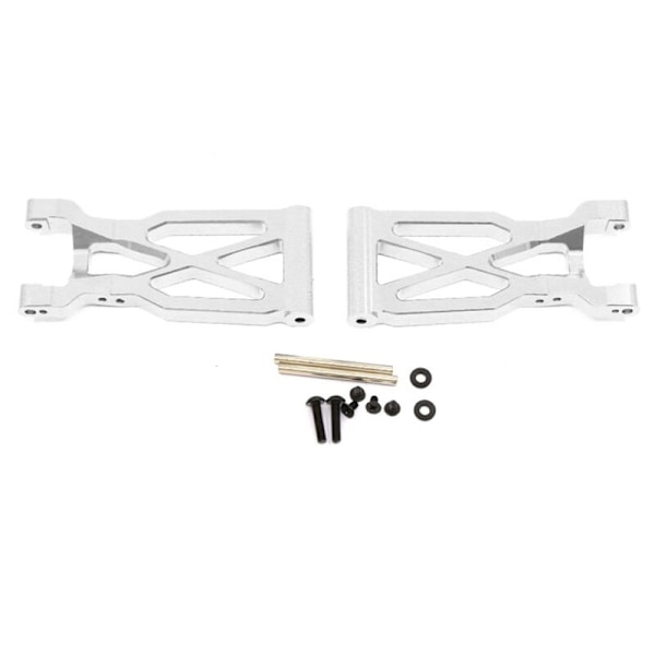 2Pcs Aluminum Alloy Rear Suspension Swing Arms for 104001 1/10 RC Car Upgrade Accessories, Silver