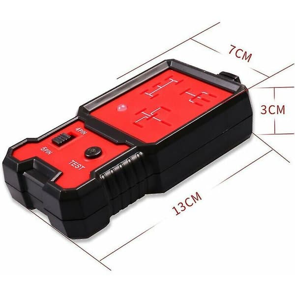 Universal elektronisk bilrelétester, egnet for bilbatteritestere