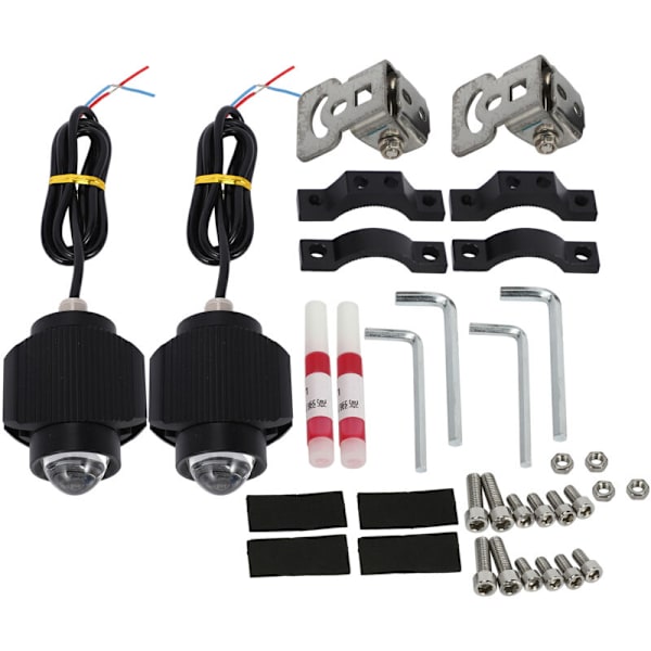 2 stk. 18W serie motorcykel forlygter linse hjælpe spotlights passer til motorcykler ATV