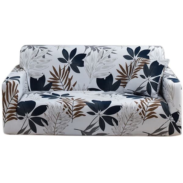 Blomstersofatrekk for polyester elastiske sofatrekk Sofa stolbeskytter (L)