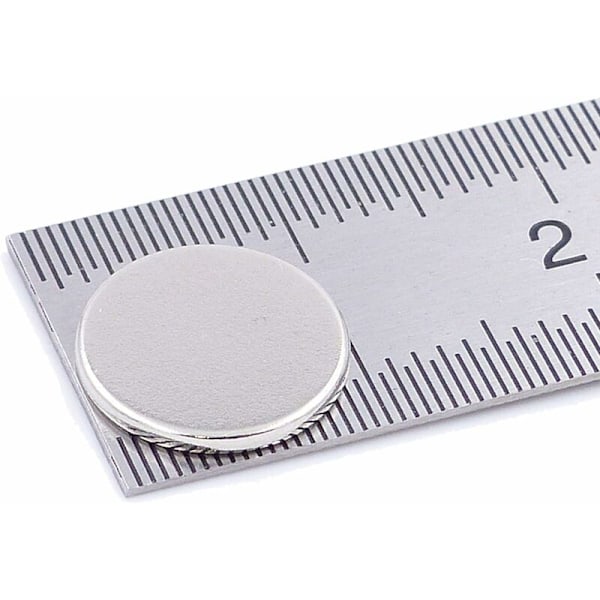 Pienet monikäyttöiset jääkaappimagneettiset, jääkaappiin, tieteeseen, käsitöihin - Pieni pyöreä levymagneetti, hopea, 10MM x 1MM, 100 kpl