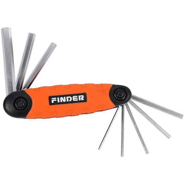 FINDER 3 kpl 8 in 1 kuusiokoloavain litteä pallo luumu taitto kuusiokoloavain kromivanadiumteräs avainsetti kannettava taitto ruuvimeisseli