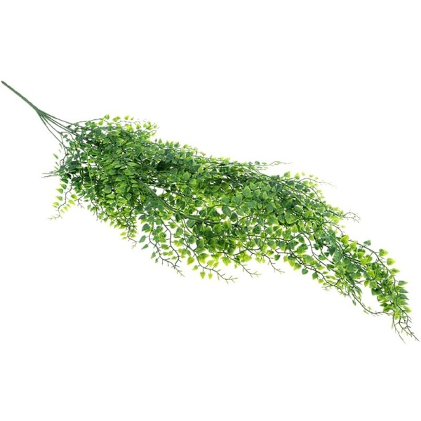 Kunstige Hængeplanter, Kunstige Grønne Plastikplanter til Indendørs/Udendørs/Balkon/Væg/Potte/Have/Dekoration, 3 stk./Pakke