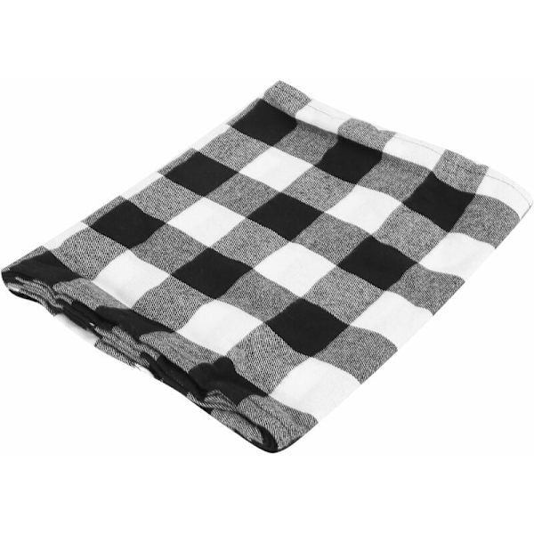 30X275 CM Svart Rektangulær Duk Julebord Dekk Duk Kjøkken Dekorasjon