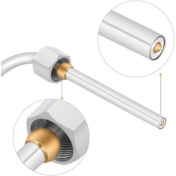 EGT Type K Termoelement til udstødningsgastemperaturføler med eksponeret spids og stik 1/8\" NPT gevind rustfrit stål føler
