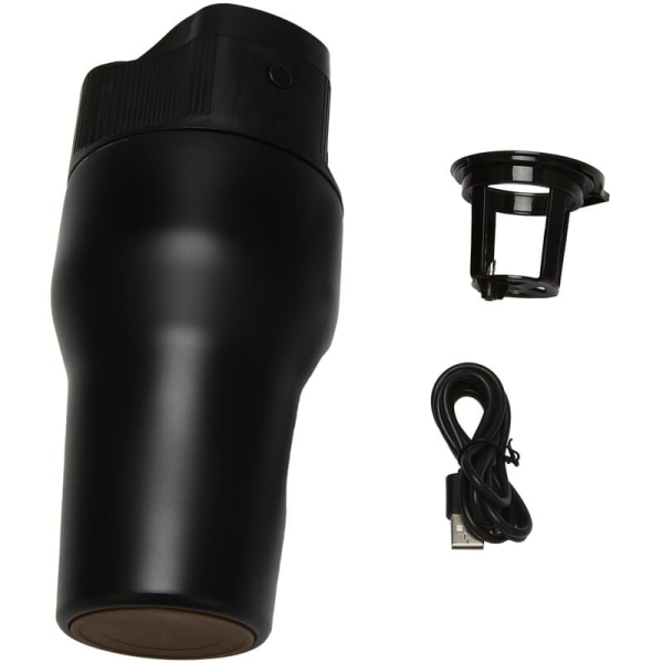 Mini Elektrisk Kaffemaskin 500Ml Filter Kaffemaskin USB Automatisk Kaffemaskin Rask Brygging Ekstraksjon (Svart)