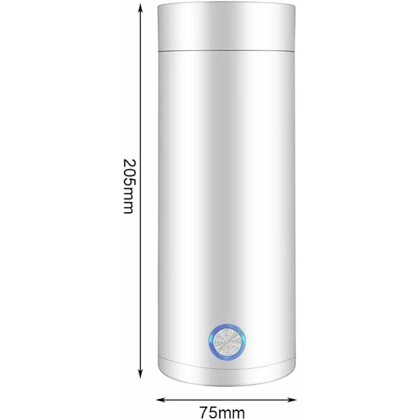 400 ml mini kedel og mini termokande, EIMZU bærbar elektrisk kedel, bærbar elektrisk rejsekedel, 4 minutters hurtig tilberedning, 3 i 1 med 304 rustfrit stål