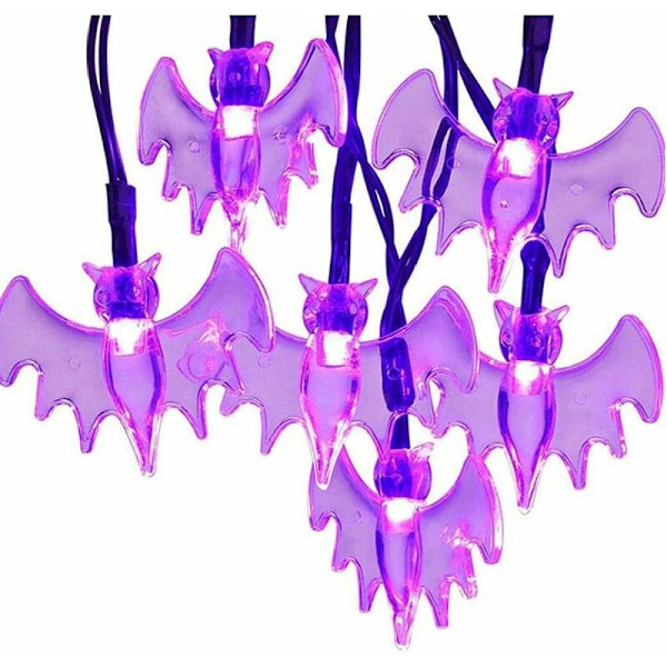 Halloween-koristevalot 30 LED-lepakkovaloa sisä- ja ulkokäyttöön Halloween-juhliin