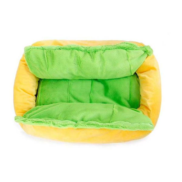 Pesun kestävä hot dog -vuode koiralle ja pennulle, lämmin koiranpesä, tyyny