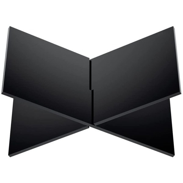 X-formet akryl bogstand kogebog display stand opskrift menu magasiner historie bogstand til udstilling, sort S
