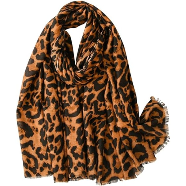 Leopard tørklæde mode dyreprintet bomuld-linned følelse sjal wraps