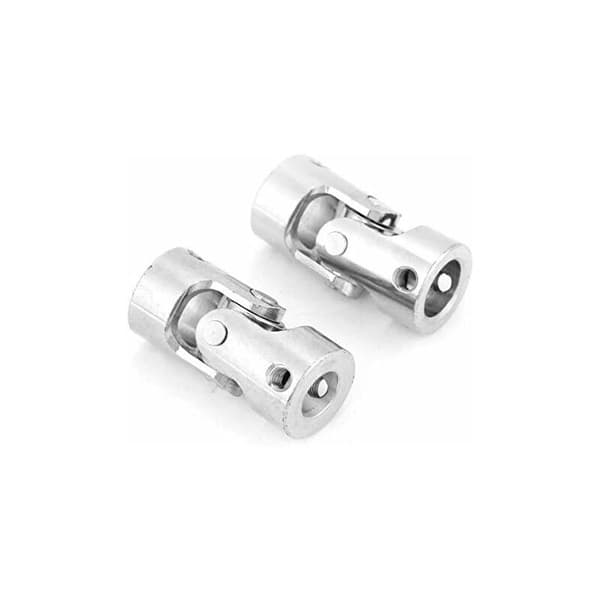 1 st universalkoppling 2-10mm styraxel U-koppling för båtbil DIY-tillbehör silver