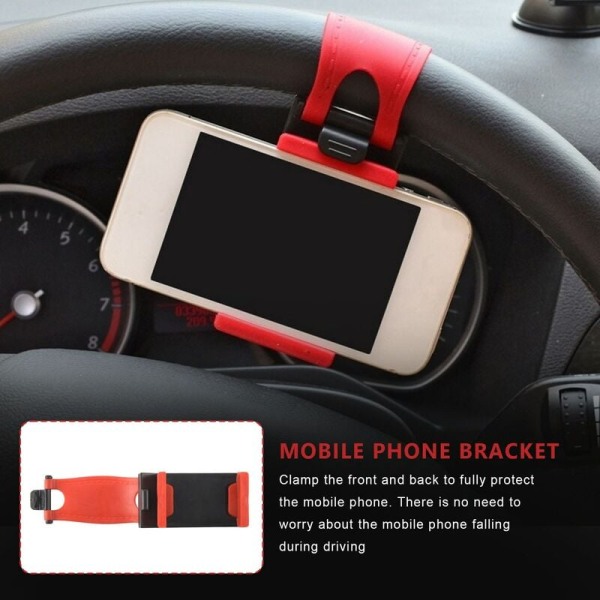 Bærbar elastisk bilhjulholder for 4S MP4 5 5S 5C smarttelefon PDA GPS
