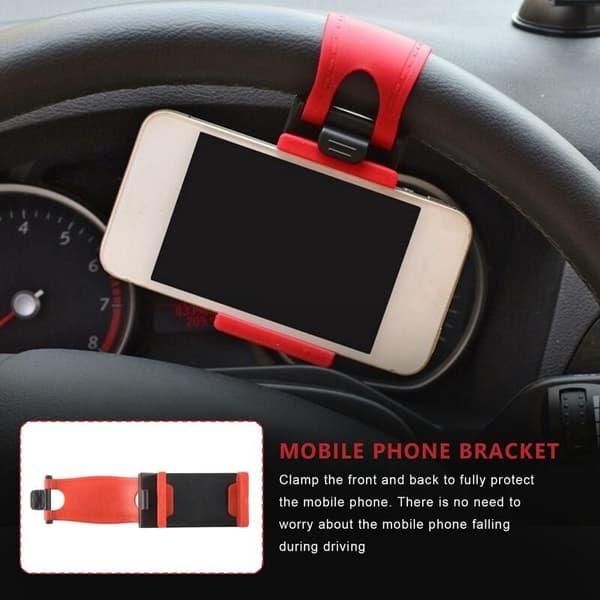 Bærbar elastisk bilhjulsholder til 4S MP4 5 5S 5C Smartphone PDA GPS