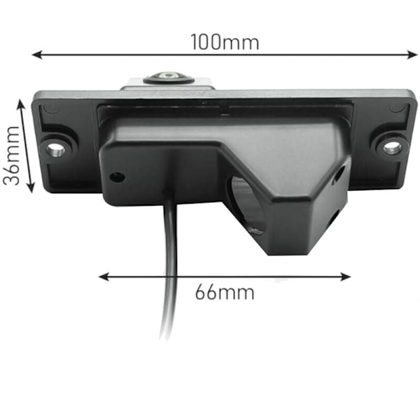 HD 1280X720 Fisheye 170 Graders Bakre Vy Kamera med Backup Kamera för 4 2006-2017