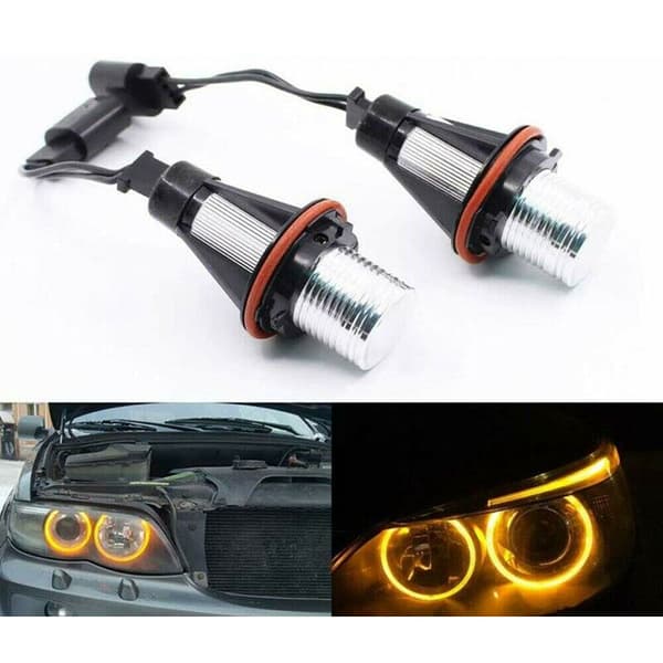 8000K LED Halo Ring Marker Eye Lamp Bulbs för E39 E53 E60 E63 E64 E66 E87 5 6 7 X3 X5 [Paket med 2 stycken serie]