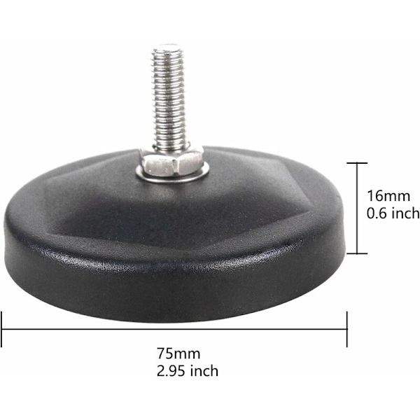 2 stk sterke magnetiske braketter, magnetiske festebraketter for LED-lyslist, LED-lyslist, LED-arbeidslys, for offroad bil lastebil SUV 4x4 (Brac