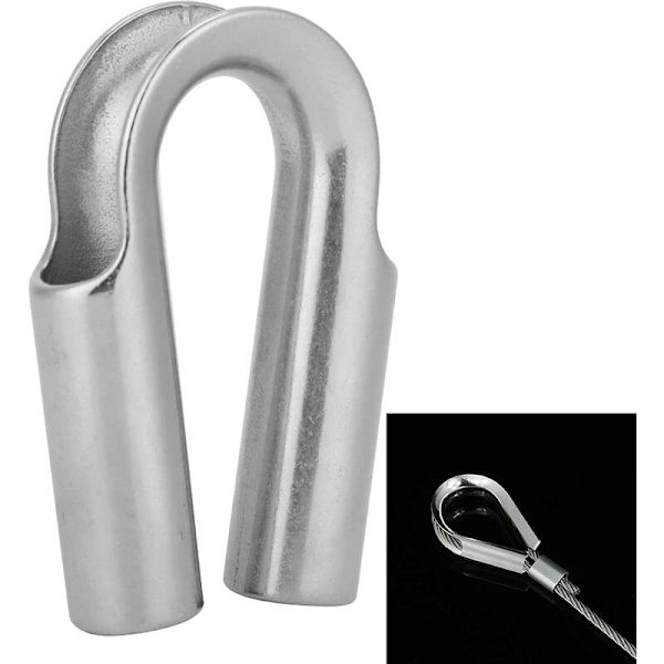 Kabelhylse i rustfritt stål for 8 mm kabel