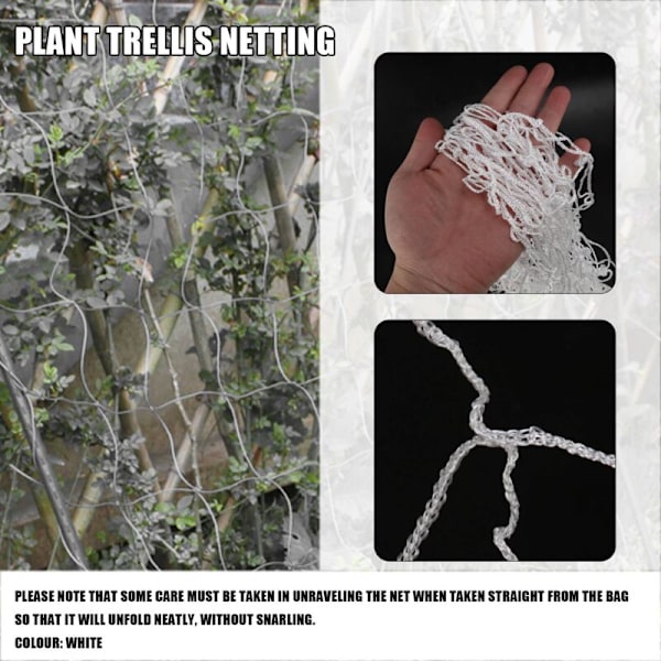 4 stk 5x30 fot plantetrellisnett Polyester støtte vintreet klatring utendørs dyrking for druer tomater