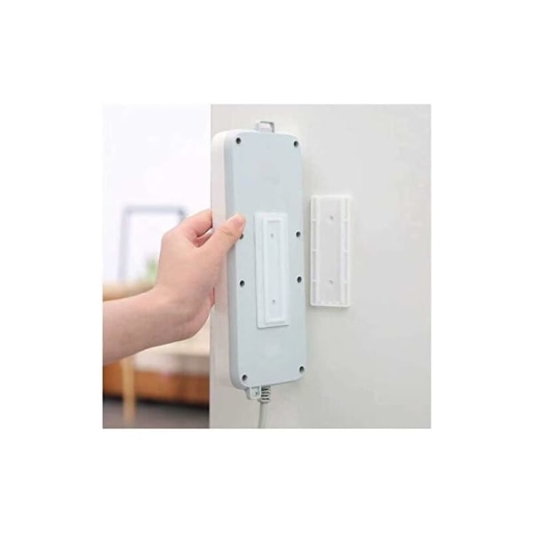 4 stk. selvklæbende strømstikfiksator, strømstik til vægmontering uden huller, til den enkleste strømstik, WiFi-router, AmazonBasics, Belkin, R