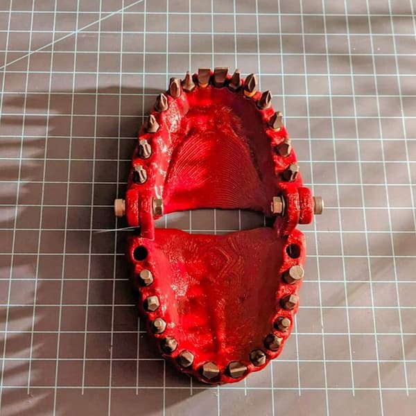 Proteseholder for tennermodell - Holder opptil 28 bits - Passer til 1/4 tommers sekskant og bitadapter (rød)