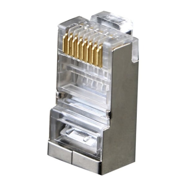 Cat6 RJ45-stik 8P8C modulært Ethernet-kabel Guldbelagt header-stik 6 RJ 45 crimp netværks crimp-stik