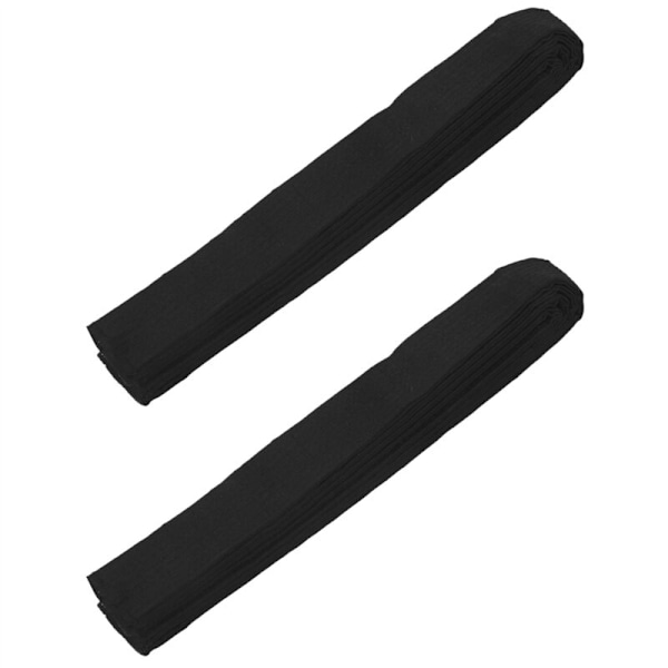 2X Kampsports Karate Taekwondo Blødt Bælte Sort
