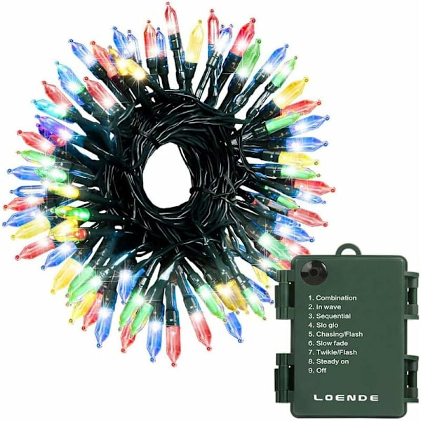 Julelys - 51 stk. Klare LED Grønne Trådløse Mini Lys Batteridrevne Lyslenker med Timer for Juletre Krans Fest Bryllup Hjem