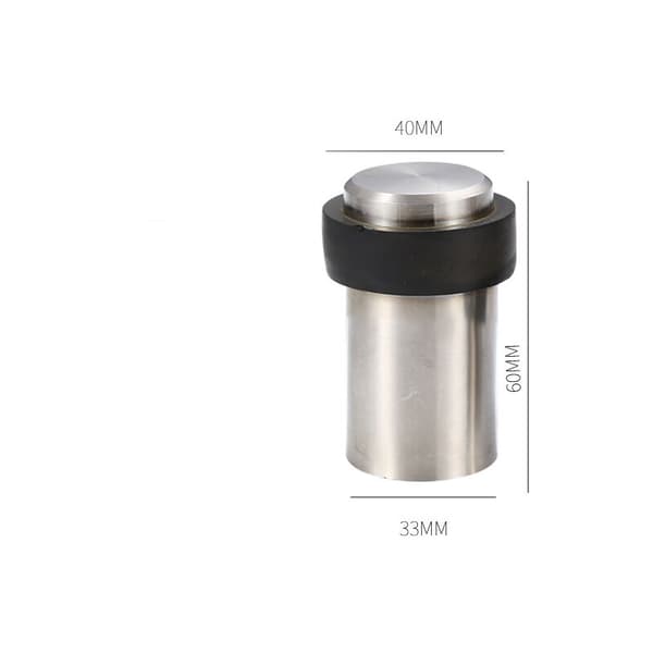 Kampanje, 1 stk gulvstopp i rustfritt stål, 60 mm dørstopper, dørstopper, AAFGVC