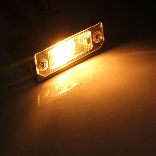 12V 55W LED-skiltlys 1J6 943 021B Hvit for V-W Golf MK4