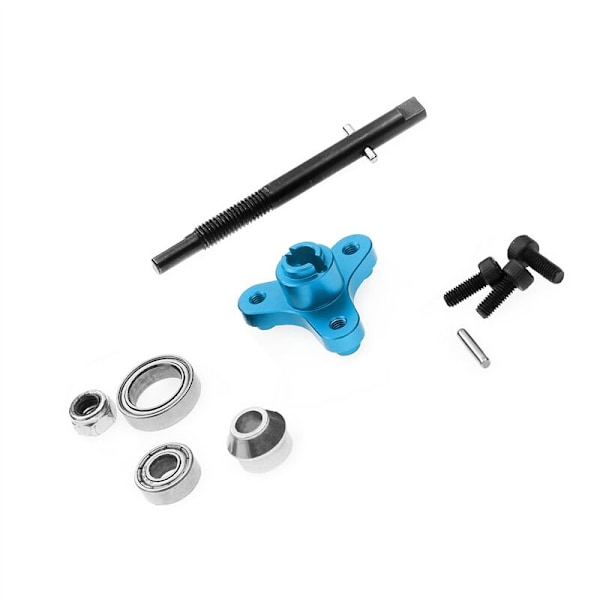 Metall Slipper Clutch Eliminator og Inngangsskaft for 1/10 Slash Stampede VXL XL5 2WD Oppgraderingsdeler, Blå