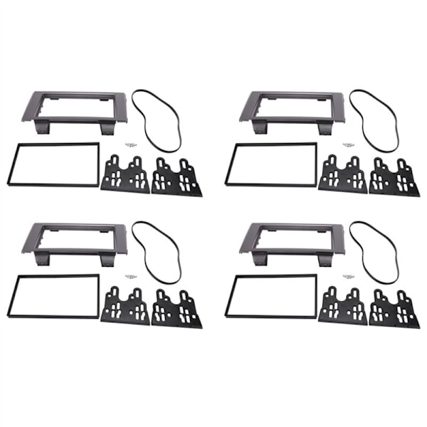 4X Dobbel Din Bil Fascia Radio Panel for Daily 2006-2014 Dash Kit Audio Ramme Install Bezel