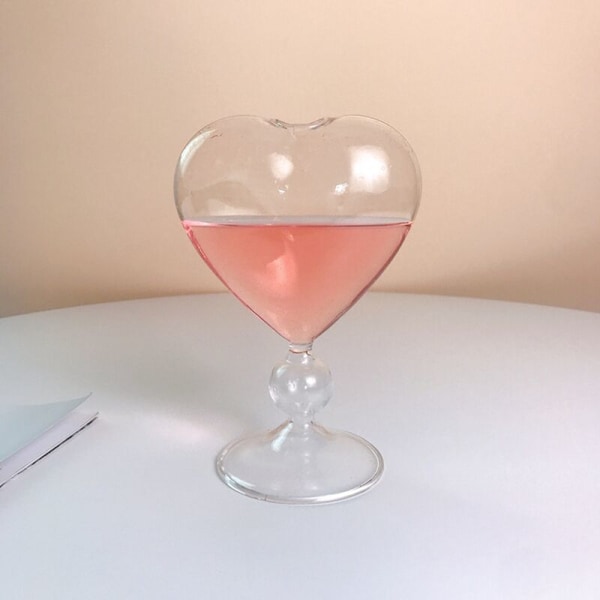 Glas Blomsterkrukke Planter Hjerte Vase Stående Blomster Vase Dekoration Kontor Dekorativ Vase Bryllup Fest Dekor