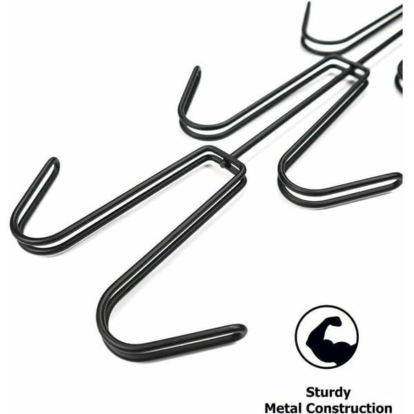 2-pack platsbesparande metallhängare, förvaring för handväskor, ryggsäckar, linnen